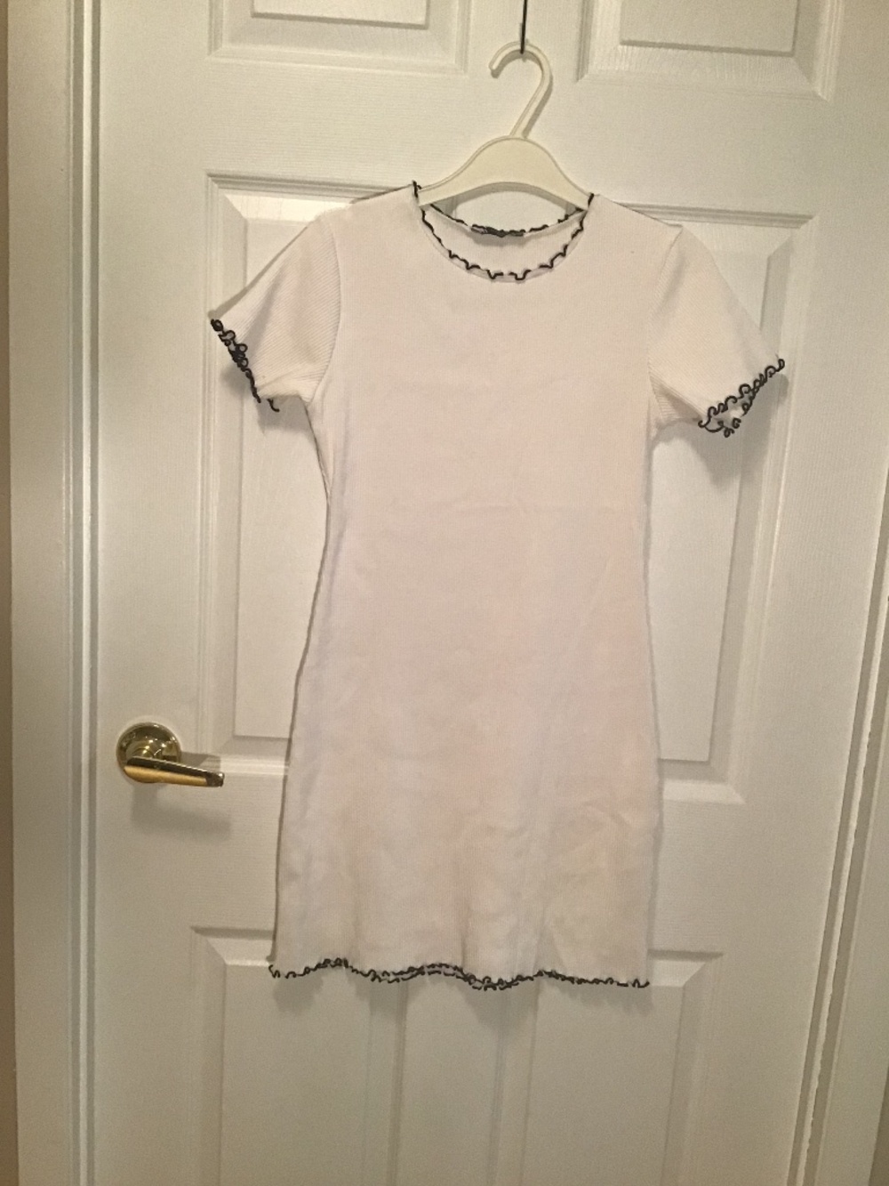 Zara scalloped mini dress